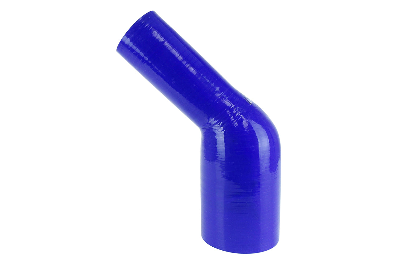 HPS 2" - 2-1/2" Silicone 45 Degree Elbow Reducer Coupler Hose, High Temp 4-ply Reinforced, 51mm - 63mm ID