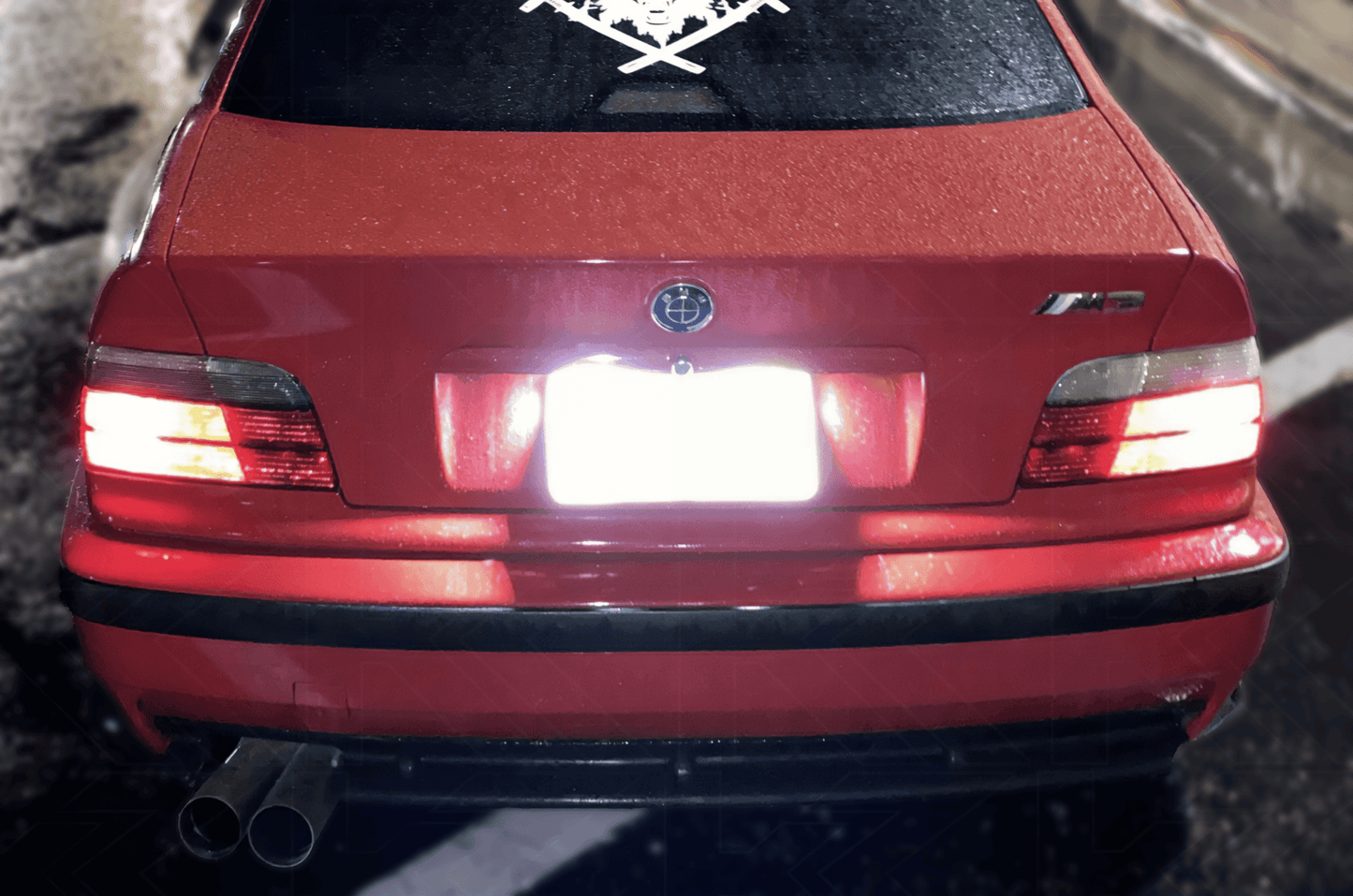 BMW E36 LED License Plate Lights - Super Bright (1992–1999)