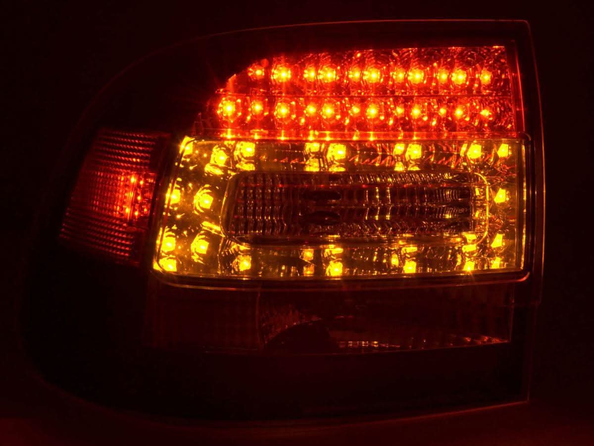Porsche Cayenne Type (9PA) Black/Clear LED Taillights(2002-2006)