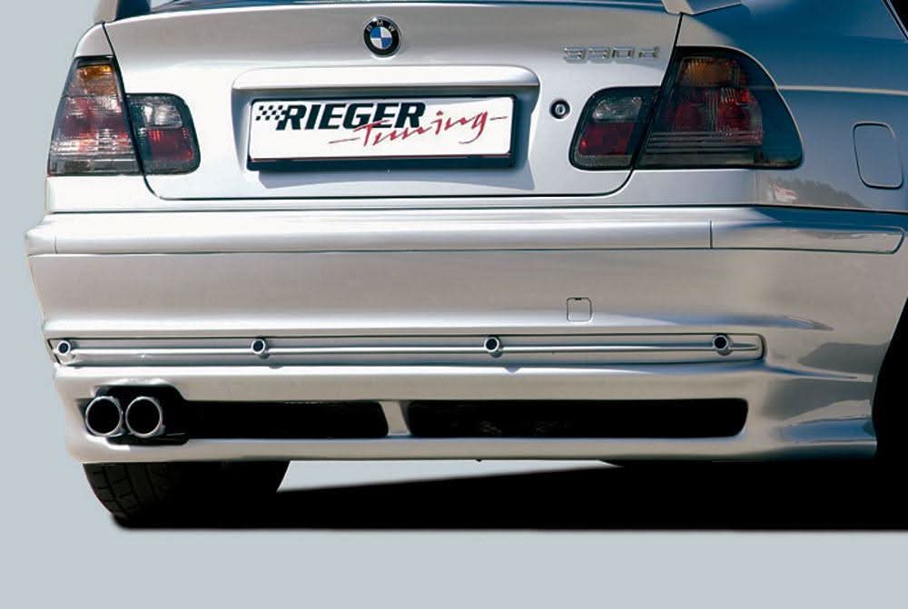 Rieger E46 Sedan Rear Skirt Extension V2