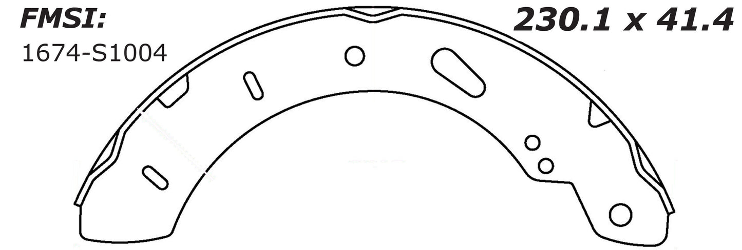 Porterfield Brake Shoes for 2013 FORD FOCUS R/Drum