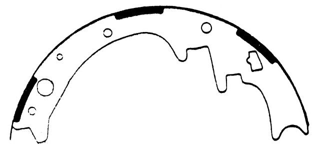 Porterfield Brake Shoes for 1995 DODGE DAKOTA 2WD 10" Rear Shoe