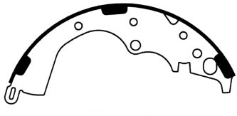 Porterfield Brake Shoes for 2016 TOYOTA TACOMA 4WD 6 Lug