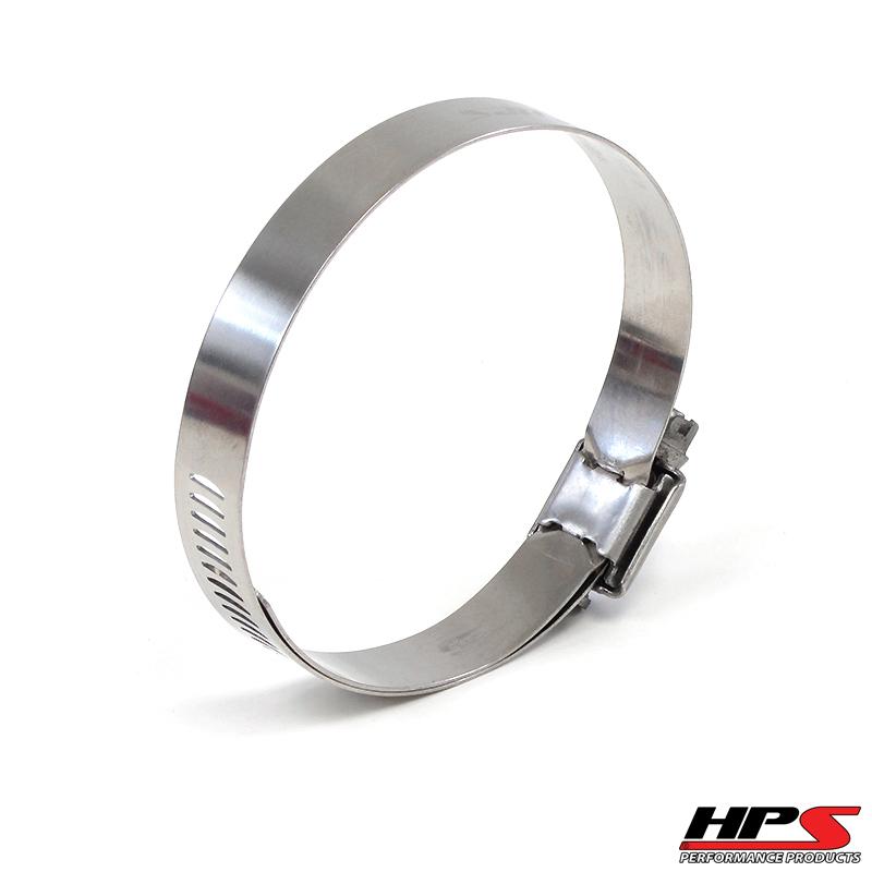 HPS Performance Products HPS Stainless Steel Worm Gear Liner Hose Clamp SAE 72 2pc Pack 4-1/8" - 5" (105mm-127mm)