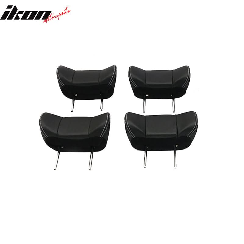 2011-2000Â Toyota Sienna Black Front And Middle Headrest Faux Leather
