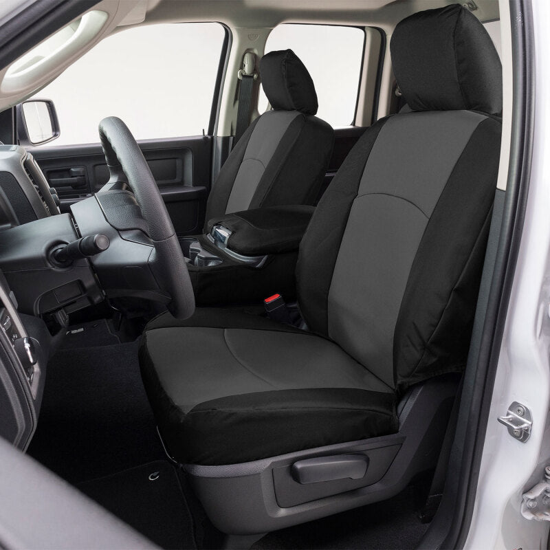 Covercraft 23-25 Ford F250-F550 Endura PrecisionFit Custom Front Row Seat Covers - Charcoal/Black GTF4432ABENCB