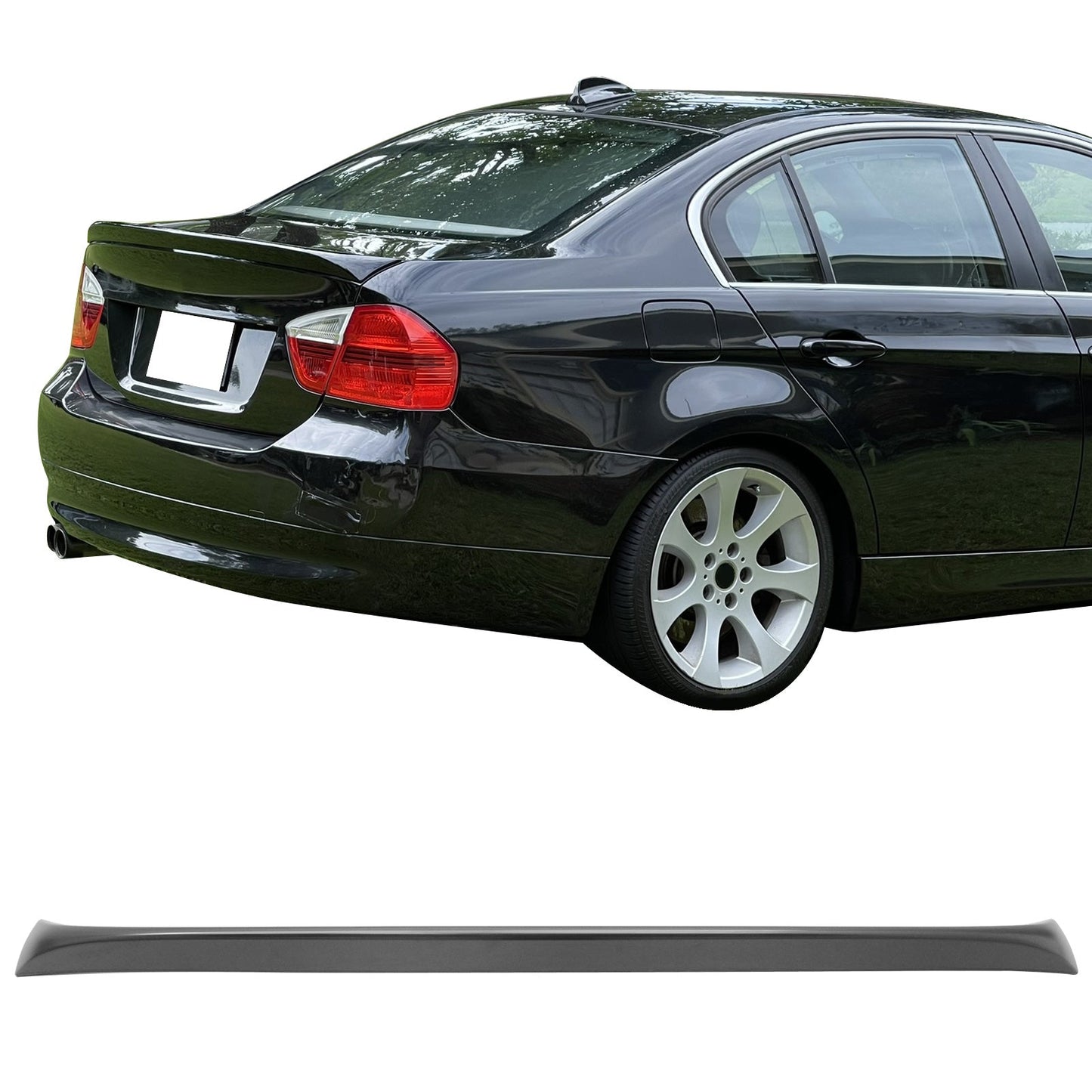 2006-2011 BMW E90 3-Series Trunk Spoiler OE Style Fiberglass Rear Wing