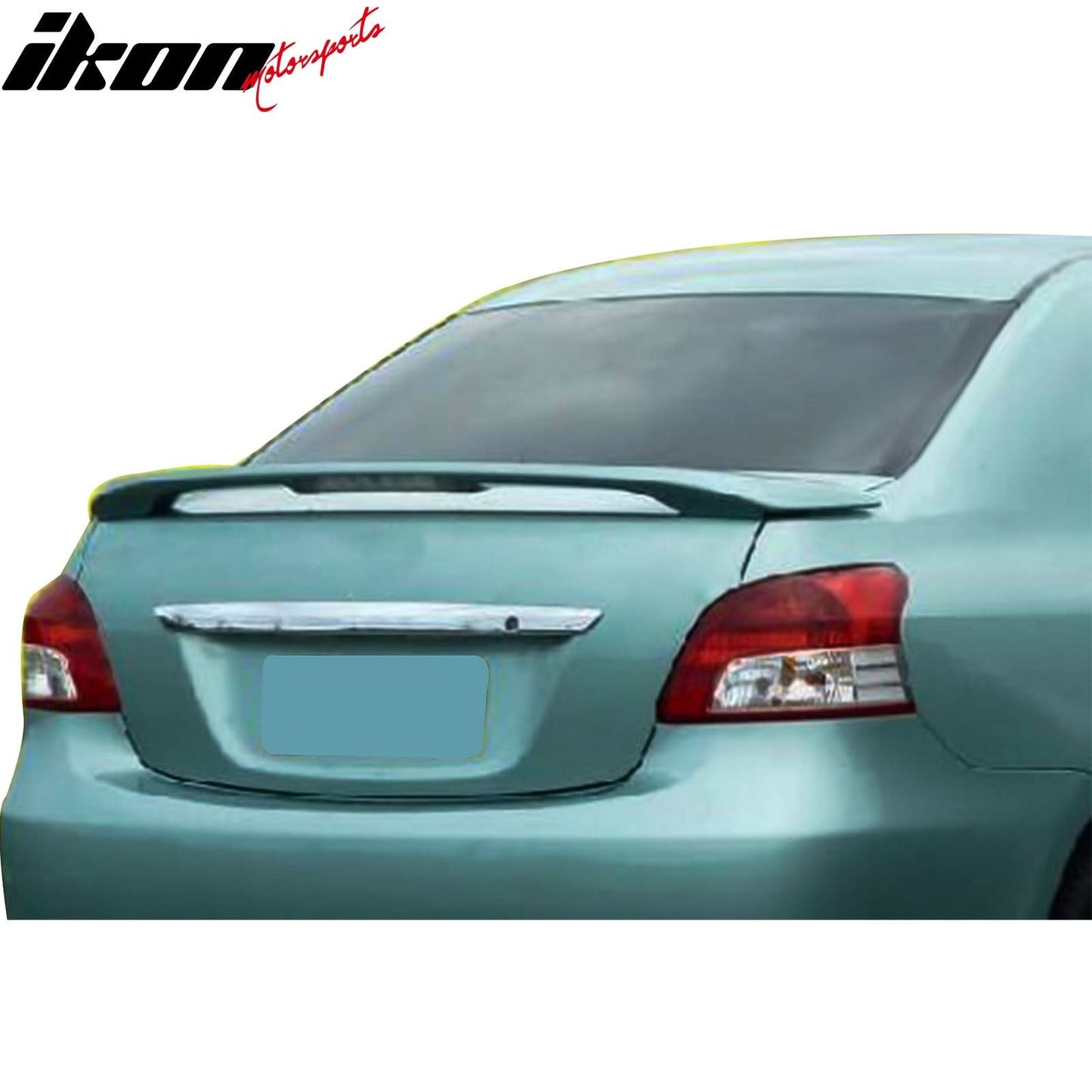 2007-2013 Toyota Yaris OE Style Gray Primer Trunk Spoiler W/LED FRP