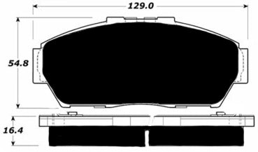 Porterfield Brake Pads for 1994 HONDA CIVIC Sedan LX w/ ABS