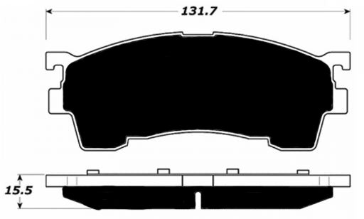 Porterfield Brake Pads for 1995 MAZDA MX-6 w/Rear Drums