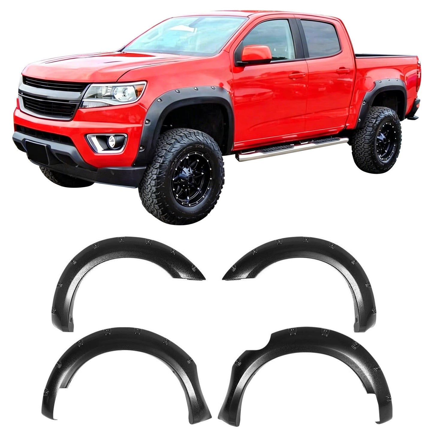2005-2012 Nissan Frontier 60" Short Bed Pocket Riveted Fender Flares