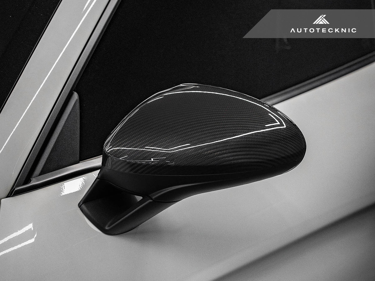 AutoTecknic Replacement Carbon Fiber Mirror Covers - Porsche 718 Cayman | Boxster