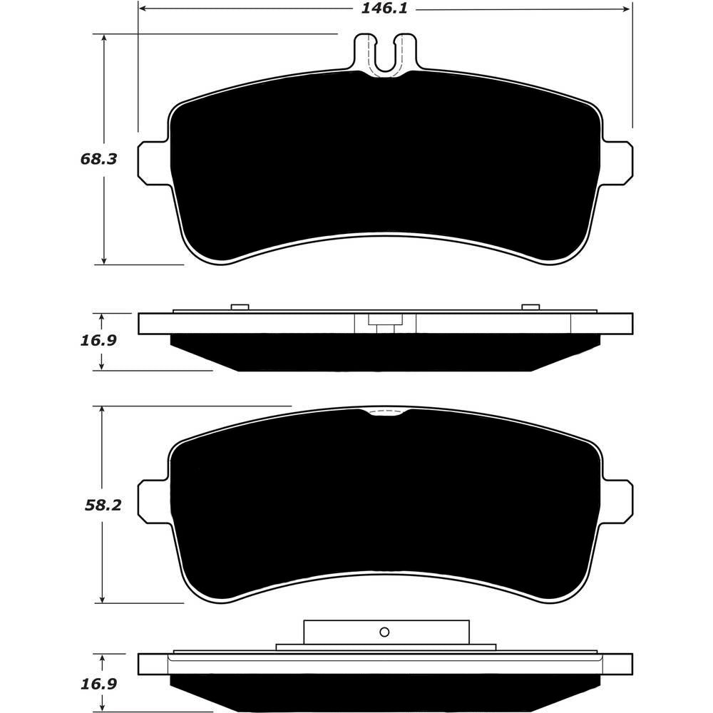 Porterfield Brake Pads for 2014 MERCEDES-BENZ SL63 AMG