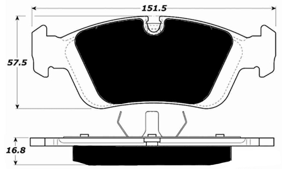 Porterfield Brake Pads for 2002 BMW Z3