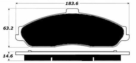 Porterfield Brake Pads for 2011 CHEVROLET CORVETTE