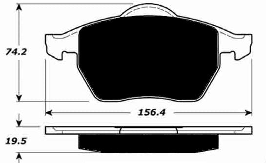 Porterfield Brake Pads for 2004 VOLKSWAGEN PASSAT FWD