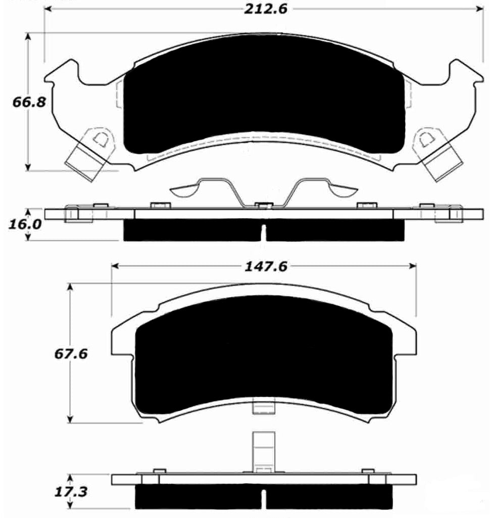 Porterfield Brake Pads for 1997 CHEVROLET CAMARO