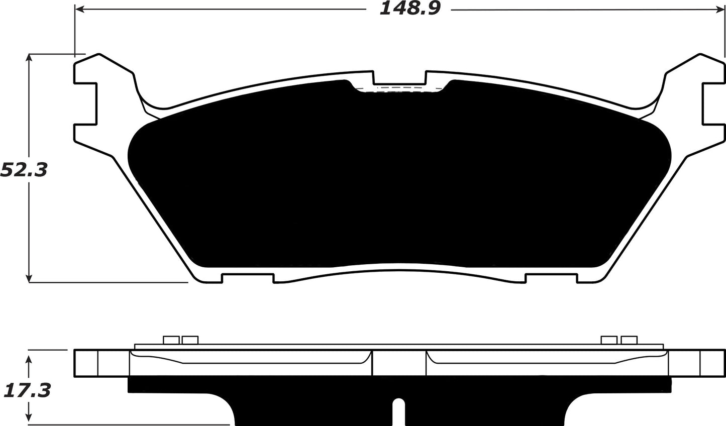 Porterfield Brake Pads for 2016 FORD F150 2wd / 4wd w/Electric PB