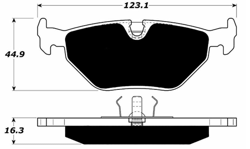Porterfield Brake Pads for 1996 BMW M3