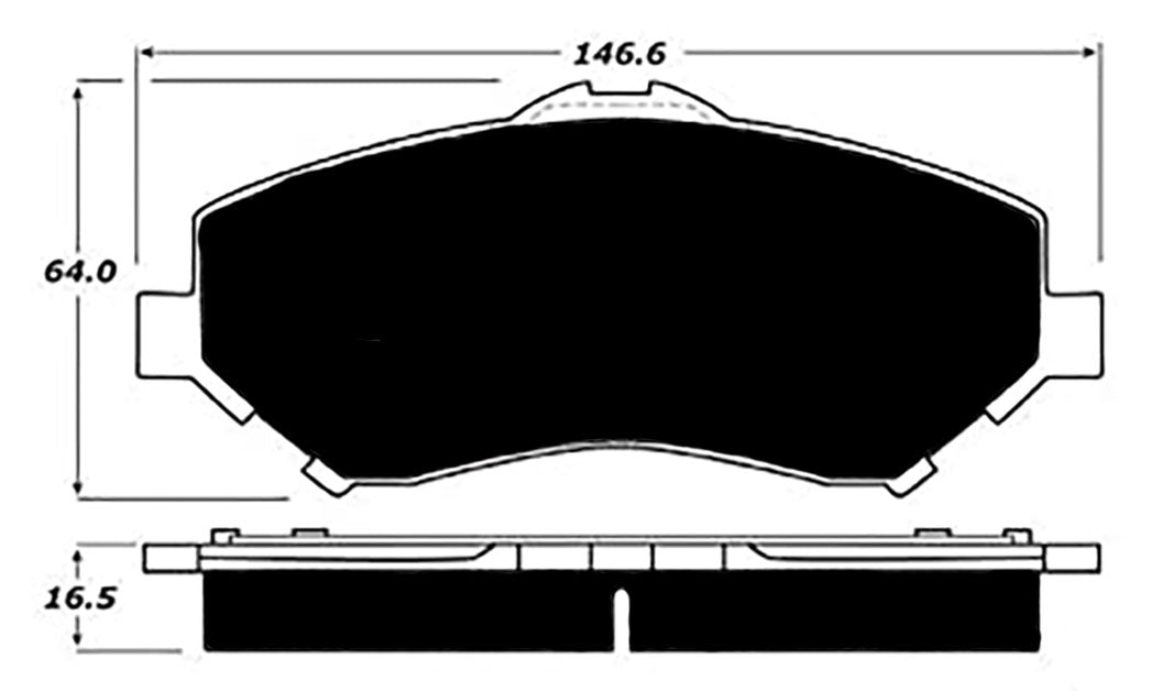 Porterfield Brake Pads for 2008 DODGE CARAVAN / GRAND CARAVAN