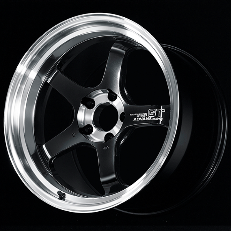 Advan GT Beyond-R 18X9.5 / +12 Off / 5x114.3 BC / 73mm Bore / Diamond Cut and Dark Platinum Black YAQC8J12EDPB