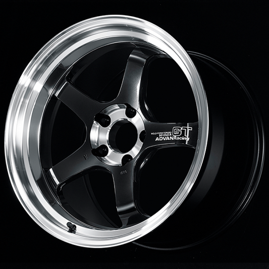 Advan GT Beyond-R 18X9.5 / +25 Off / 5x114.3 BC / 73mm Bore / Diamond Cut and Dark Platinum Black YAQC8J25EDPB