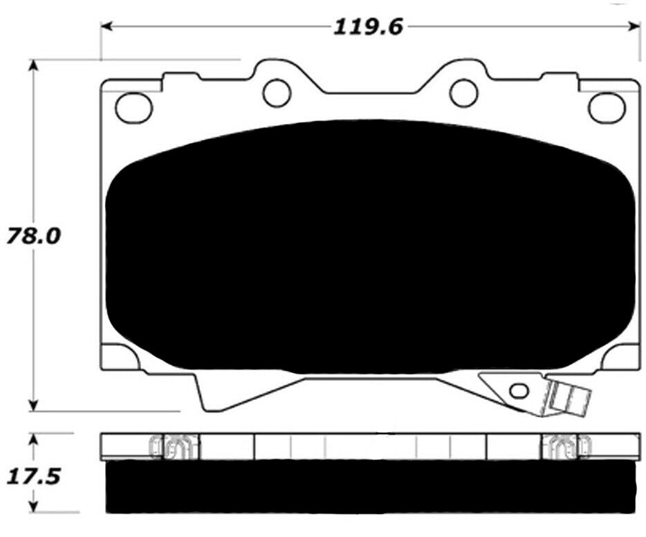 Porterfield Brake Pads for 2002 TOYOTA LANDCRUISER