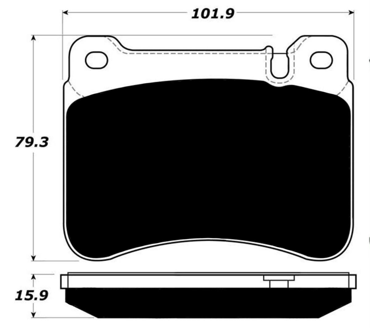 Porterfield Brake Pads for 2008 MERCEDES-BENZ SLK350