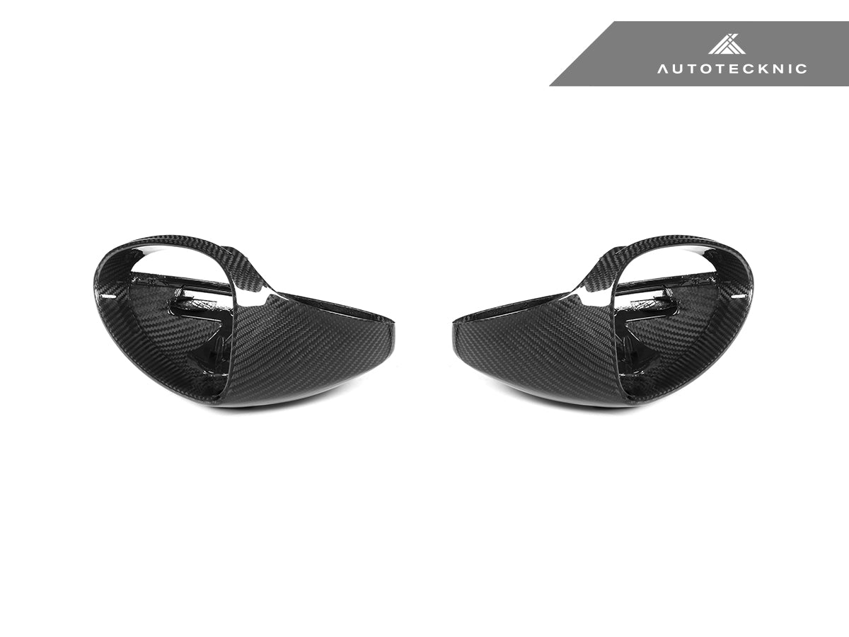 AutoTecknic Replacement Carbon Fiber Mirror Covers - Porsche 718 Cayman | Boxster