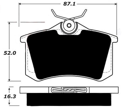 Porterfield Brake Pads for 2000 VOLKSWAGEN JETTA