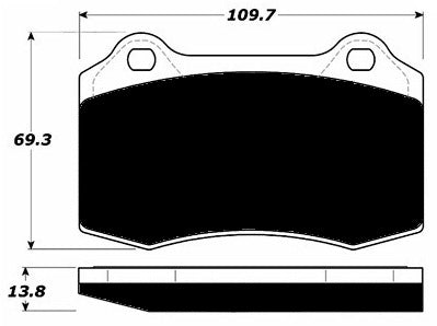 Porterfield Brake Pads for 2009 DODGE CHALLENGER SRT-8 6.4L HEMI