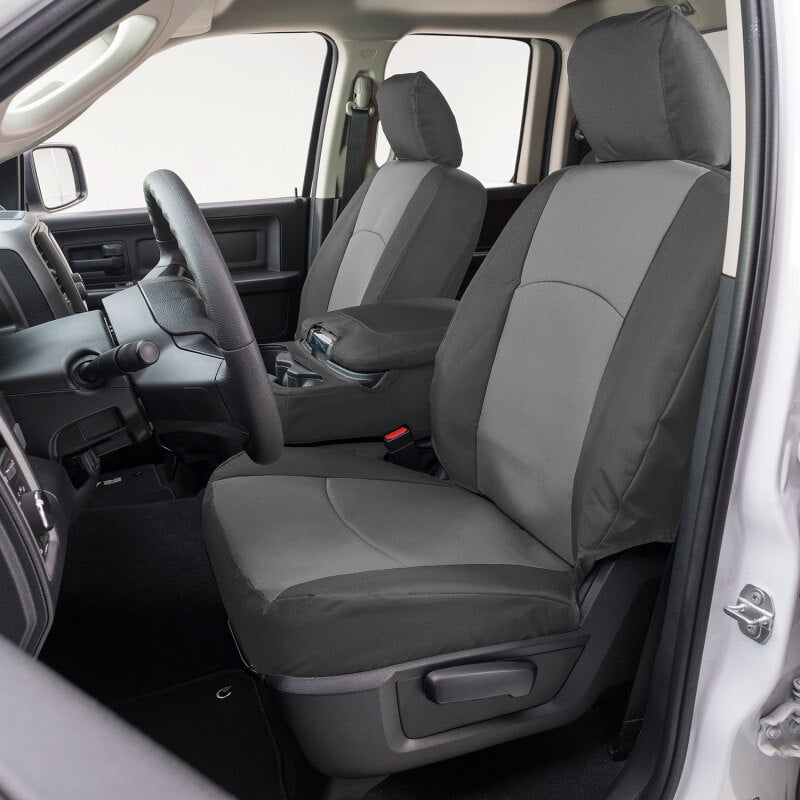 Covercraft 23-25 Ford F250-F550 Endura PrecisionFit Custom Front Row Seat Covers - Silver/Charcoal GTF4432ABENSC