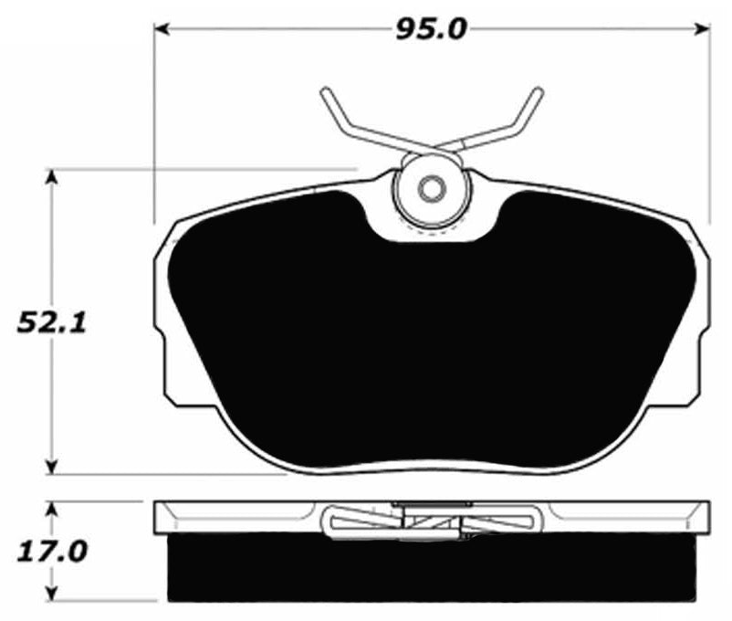 Porterfield Brake Pads for 1992 MERCEDES-BENZ 190E 2.6L w/o ASR