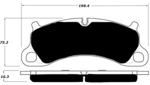 Porterfield Brake Pads for 2014 PORSCHE 911 Carrera S w/Iron Disc