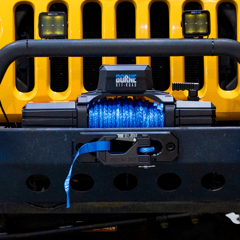 Borne Off-Road 12K Winch - Grey Synthetic Rope BNWN-12-SGR