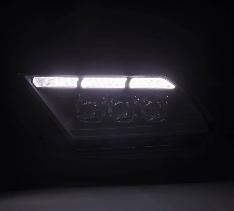 AlphaRex 10-12 Ford Mustang NOVA-Series LED Proj. Headlights Alpha-Blk w/Activ Lght & Seq.Sig SB DBL 880490 *Discontinued