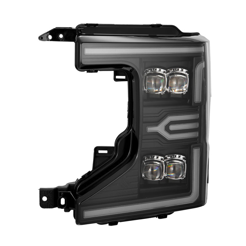 AlphaRex 20-22 Ford F-250/350/450 SD NOVA-Series LED Proj Headlights Bk w/Actv Light SeqSig & SBDRL 880338 *Discontinued
