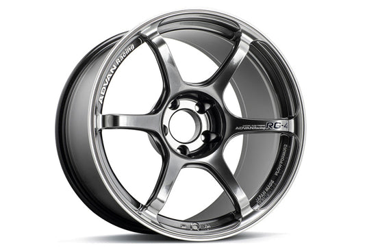 Advan RG-4 18x9.5 +45 5-114.3 Racing Hyper Black & Ring Wheel YA48J45EHBR