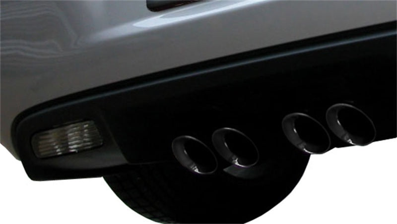 Corsa Performance 09-13 Chevrolet Corvette C6 6.2L V8 Black Sport Axle-Back Exhaust