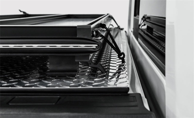 Access LOMAX Folding Hard Cover 19+ Chevy/GMC Full Size 1500 5ft 8in (w/ CarbonPro) Black Urethane B3020109