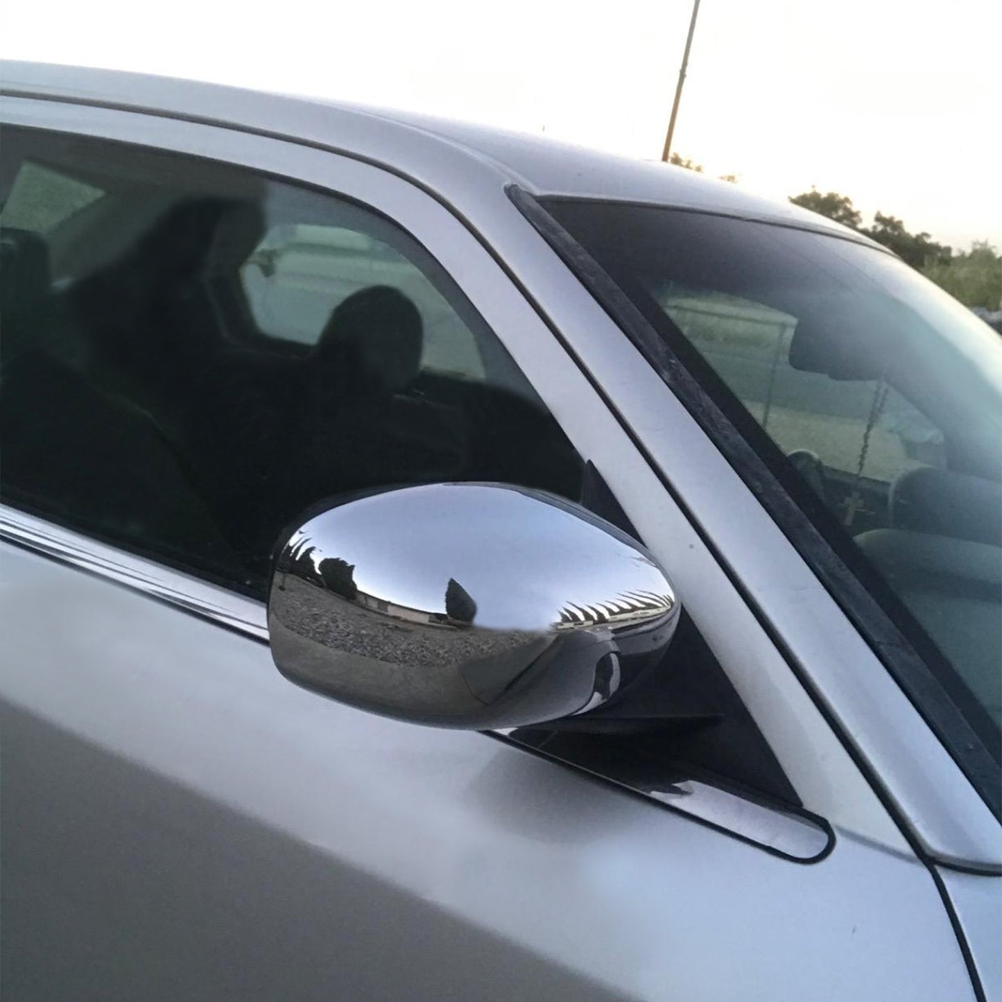 2006-2010 Dodge Charger Magnum Chrome Plate Side Mirror Covers ABS