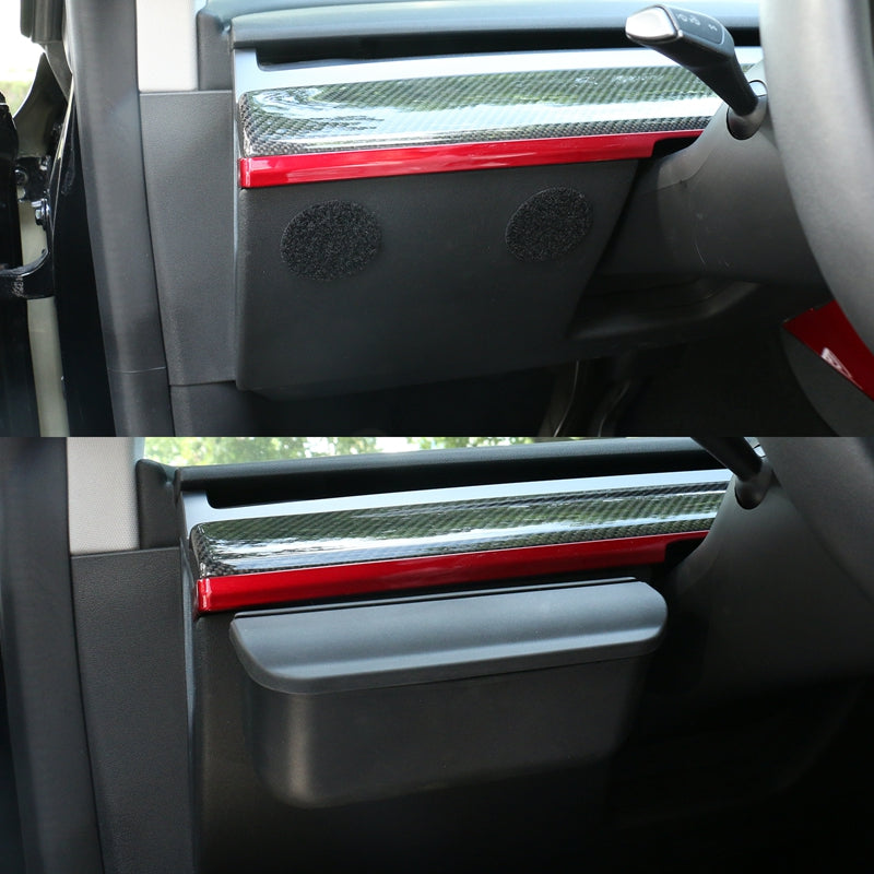 2017-2023 Tesla 3 & 20-23 Y Black Sunglasses Holder Storage Box TPE