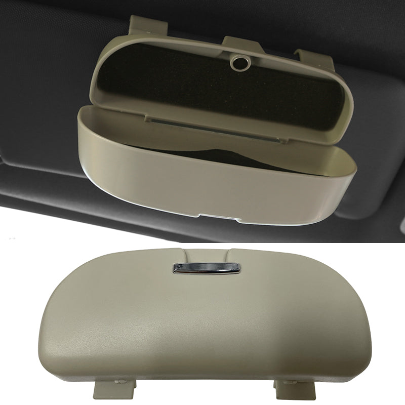 Universal Black Auto Car Sunglasses Holder Organizer Sun Visor Box ABS