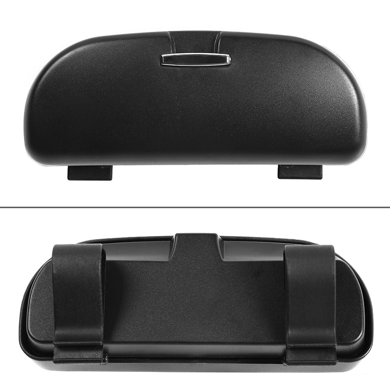 Universal Black Auto Car Sunglasses Holder Organizer Sun Visor Box ABS