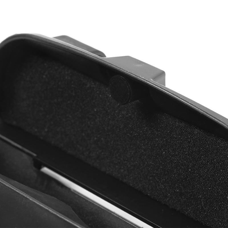 Universal Black Auto Car Sunglasses Holder Organizer Sun Visor Box ABS