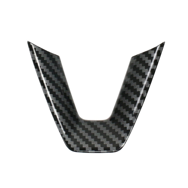 2024-2025 Tesla Model 3 Carbon Fiber Print Steering Wheel Panel Trim