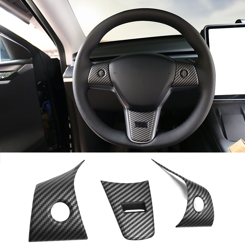 2017-2023 Tesla 3 & 20-23 Y Steering Wheel Trim ABS
