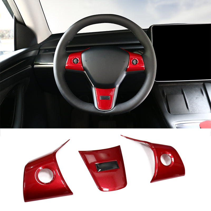 2017-2023 Tesla 3 & 20-23 Y Steering Wheel Trim ABS