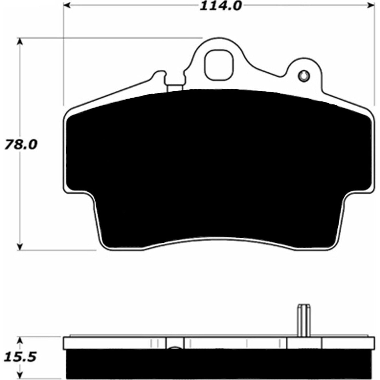 Porterfield Brake Pads for 1997 PORSCHE Boxster