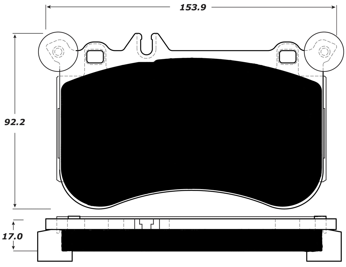 Porterfield Brake Pads for 2014 MERCEDES-BENZ CLS500